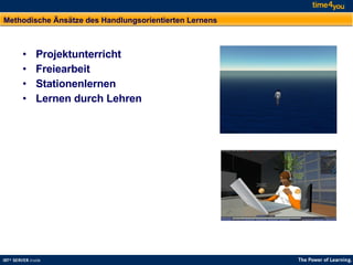 Methodische Änsätze des Handlungsorientierten Lernens Projektunterricht Freiearbeit  Stationenlernen Lernen durch Lehren 