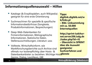 Internet Tools For Advanced Searchers Mai 2007