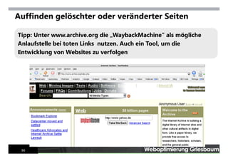 Internet Tools For Advanced Searchers Mai 2007