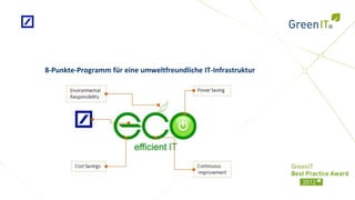 8-Punkte-Programm für eine umweltfreundliche IT-Infrastruktur
 