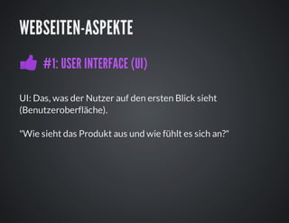 Usability im web