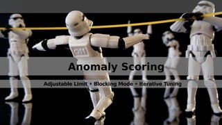 Anomaly Scoring
Adjustable Limit • Blocking Mode • Iterative Tuning
 