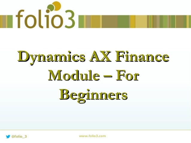 dynamics ax finance concepts