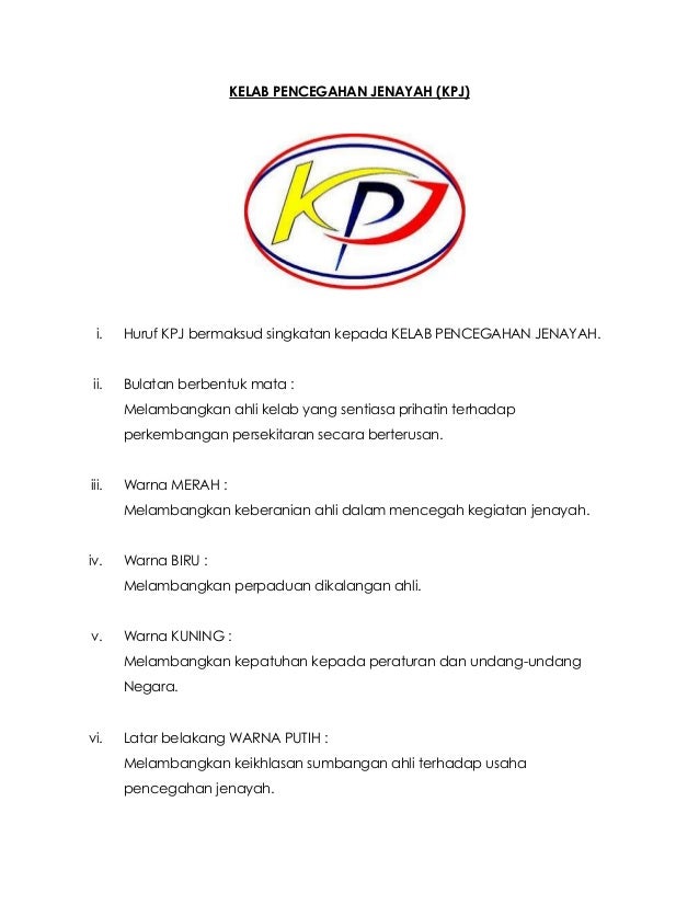 Panduan Kelab Pencegahan Jenayah