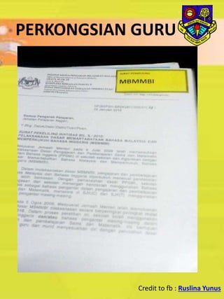PERKONGSIAN GURU
Credit to fb : Ruslina Yunus
 