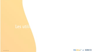 7 www.folio.org et
Les utilisateurs et la communauté
 