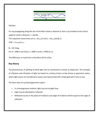 FIber Optics and Laser Instrumentation material | PDF
