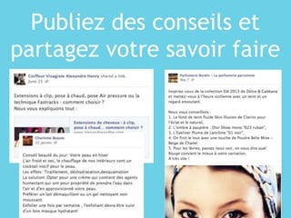 Publiez des conseils et
partagez votre savoir faire
 