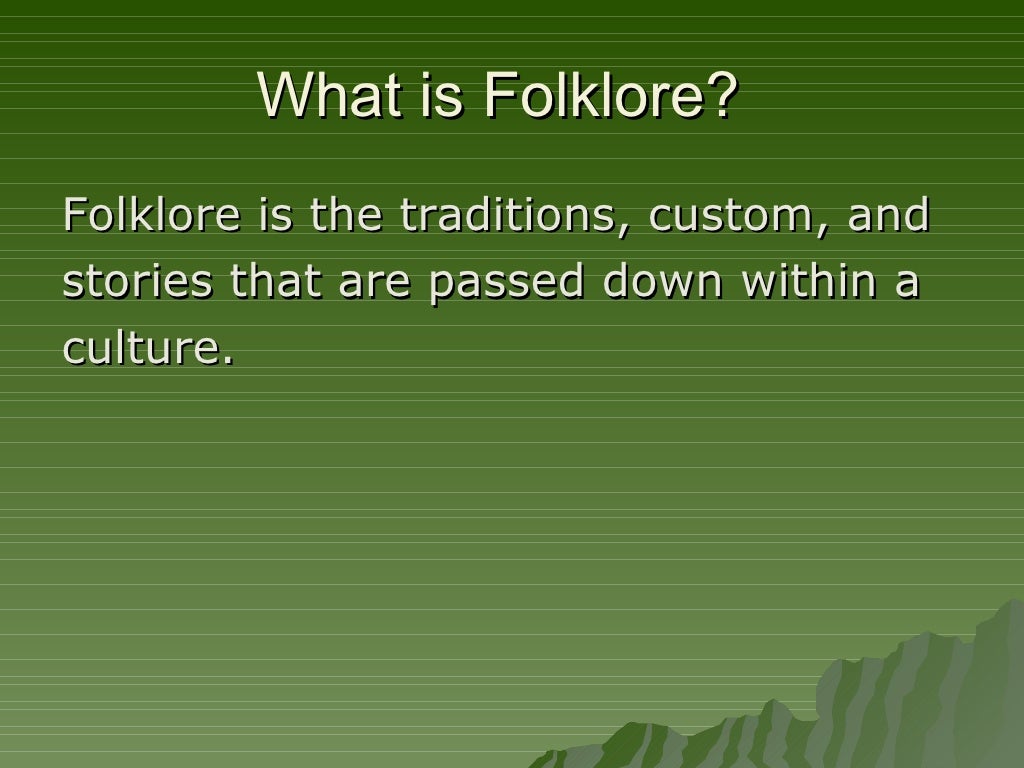 Folklore Notes