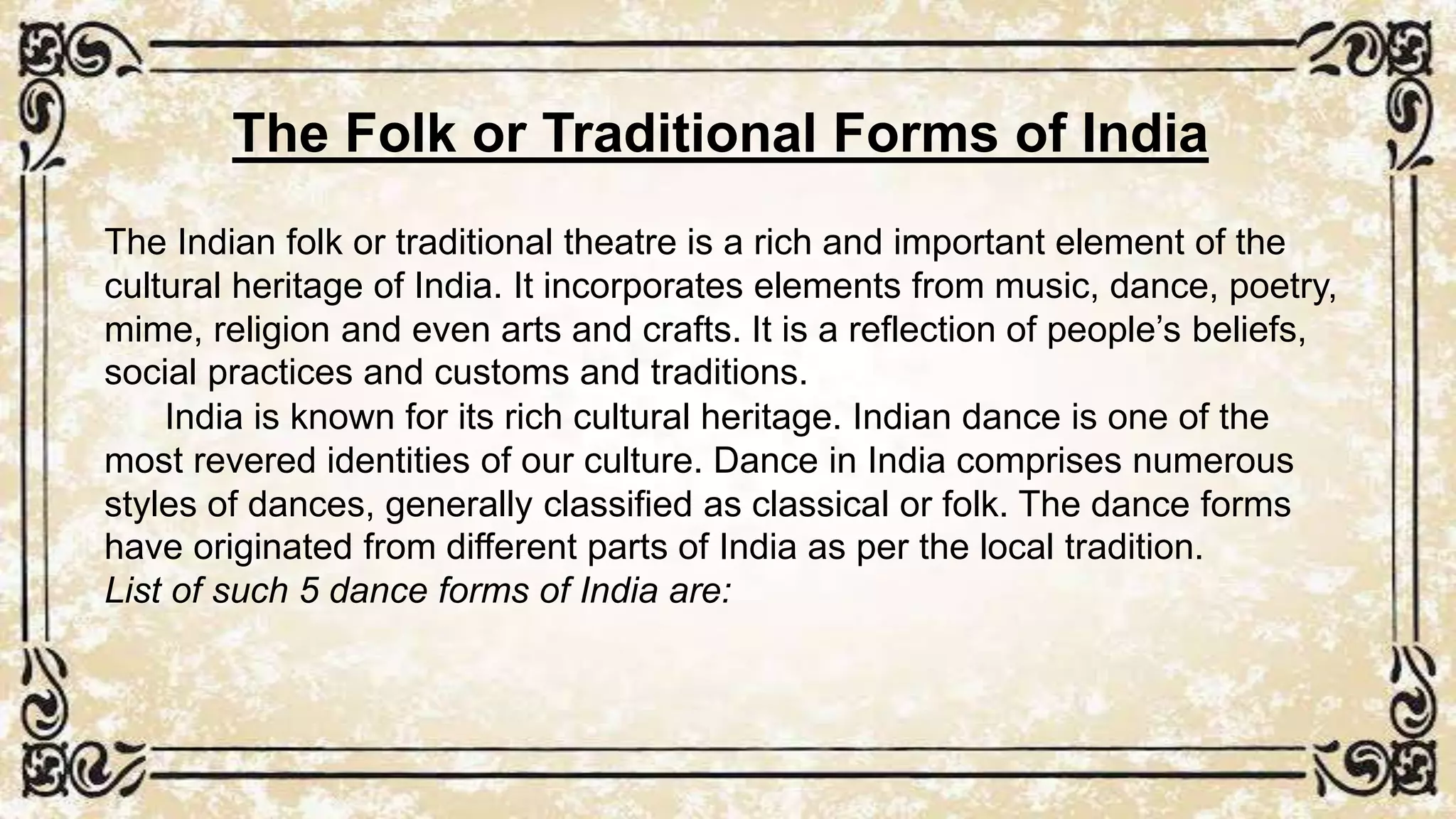 Folk or Traditional Forms of India.pptx