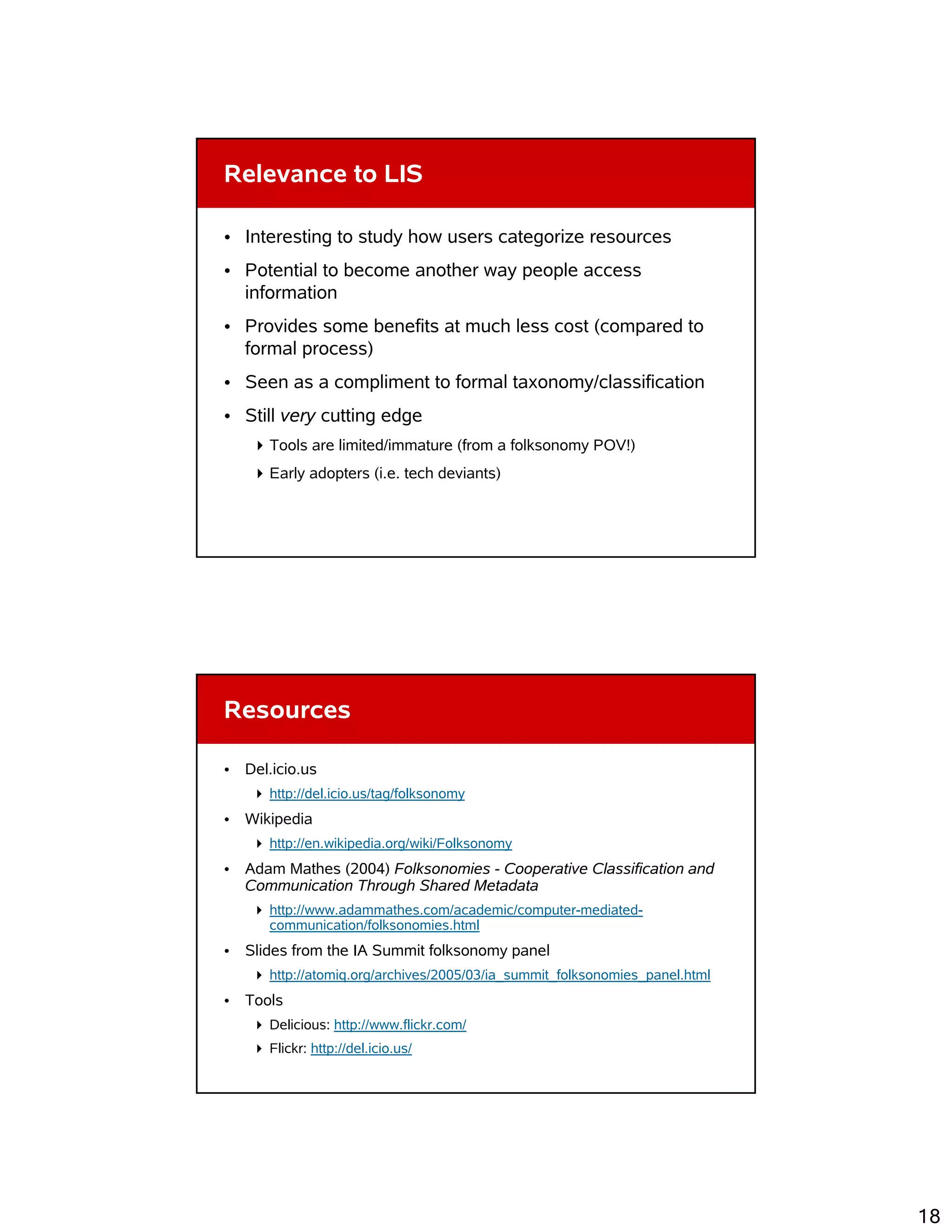 Folksonomies