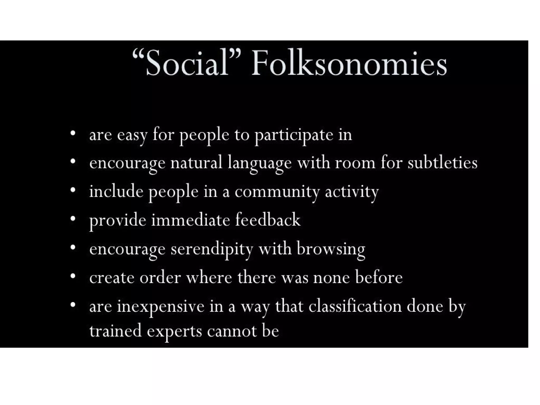 Folksonomies & social tagging