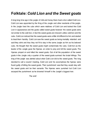 Folktale print | PDF | Free Download