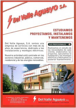 instalaciones eléctricas Del Valle Aguayo