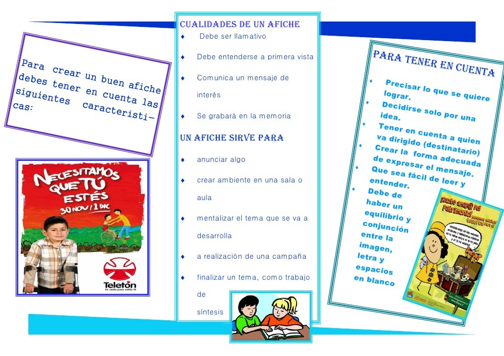 Folleto como crear un afiche