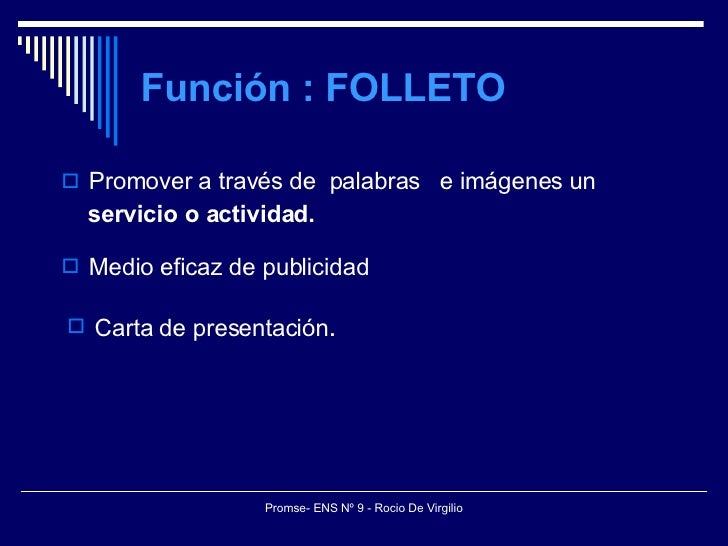 Folleto Diapositivas Folleto Diapositivas
