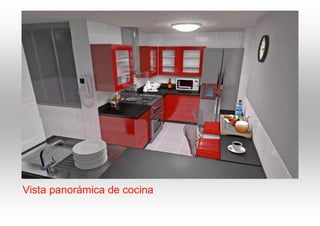 Vista panorámica de cocina
 