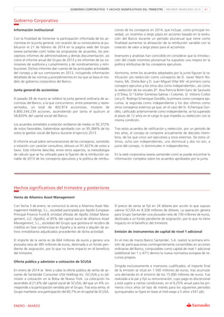 Informe Financiero 1T2014 Banco Santander
