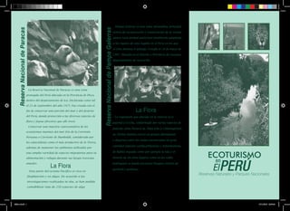 ECOTURISMO

El PERÚ
en

folleto 2.indd 1

17/11/2013 22:07:46

 