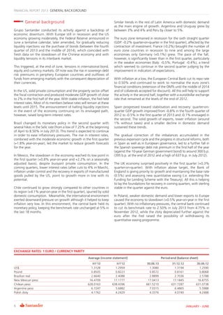 6 JANUARY - JUNE
FINANCIAL REPORT 2013 GENERAL BACKGROUND
Similar trends in the rest of Latin America with domestic demand...