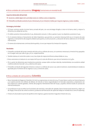 2T15 Resultados Banco Santander Informe financiero