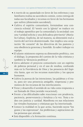 Folleto Los Agentes de Pastoral de la Salud | PDF