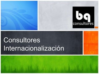 Consultores
Internacionalización
 