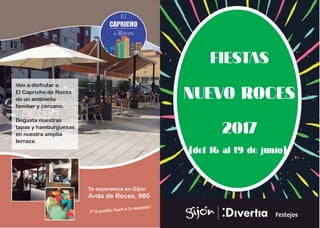 Libreto  Programa de  fiestas nuevo roces 2017 
