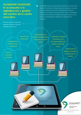 GlobalNET Solutions: folleto sobre la transformación digital en la Educación
