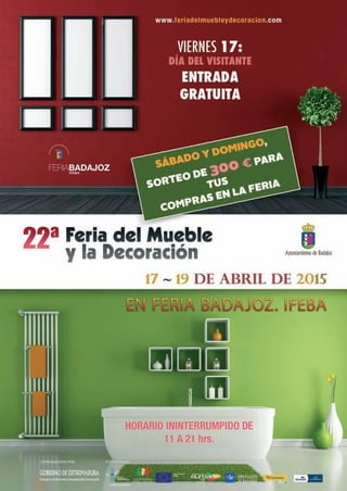 Folleto XXII Feria del Mueble y la Decoración 2015