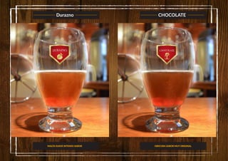 Durazno CHOCOLATE
MALTA SUAVE INTENSO SABOR OBSCURA SABOR MUY ORIGINAL
 