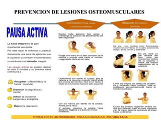 PREVENCION DE LESIONES OSTEOMUSCULARES
 