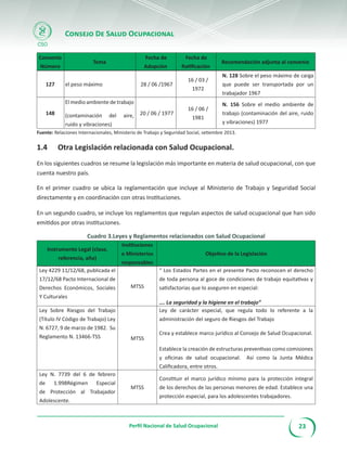 Folleto perfil Salud Ocupacional en Costa Rica | PDF