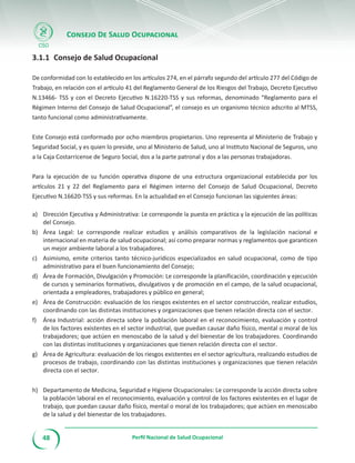 Folleto perfil Salud Ocupacional en Costa Rica | PDF