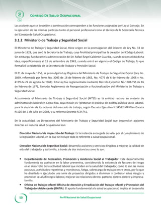 Folleto perfil Salud Ocupacional en Costa Rica | PDF