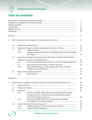 Folleto perfil Salud Ocupacional en Costa Rica | PDF