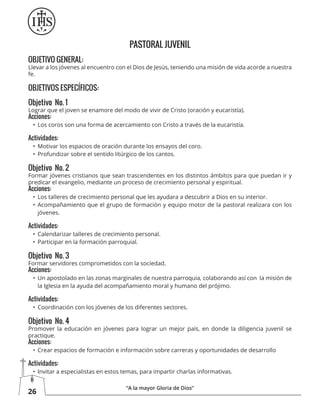 Folleto plan pastoral presentacion | PDF