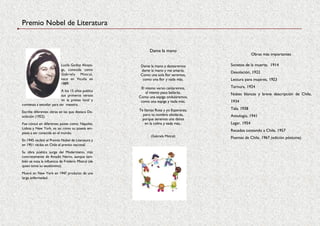 Folleto Poesia Acerca De Gabriela Mistral Pdf