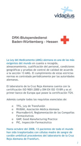 Conservacion sangre de cordon umbilical