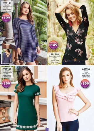 5
V01156
Vestido
Rayas Marino
GR
Antes a: $329
PC9615332
$199
A01840
Blusa Estampado
Flores
CH
Antes a: $279
PC9011588
$149
V01154
Vestido
Verde Botella
ME
Antes a: $299
PC9915308
$199
A01962
Blusa
Rosa
CH, ME, XG
Antes a: $239
PC1515395
$199
 
