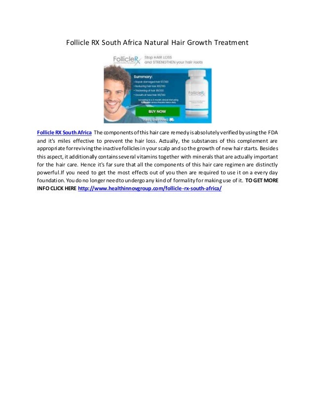 Follicle Rx South Africa Natural Hair Growth Treatment