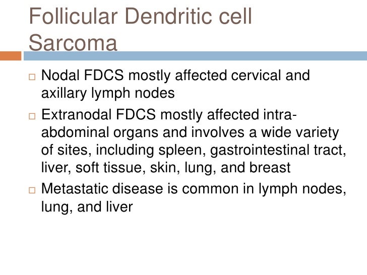 Follicular dendritic cell sarcoma