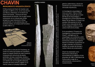 Chavín: Monumento Arqueológico y Museo Nacional