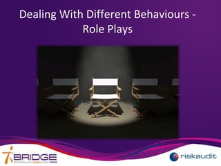Dealing With Different Behaviours -
Role Plays
 