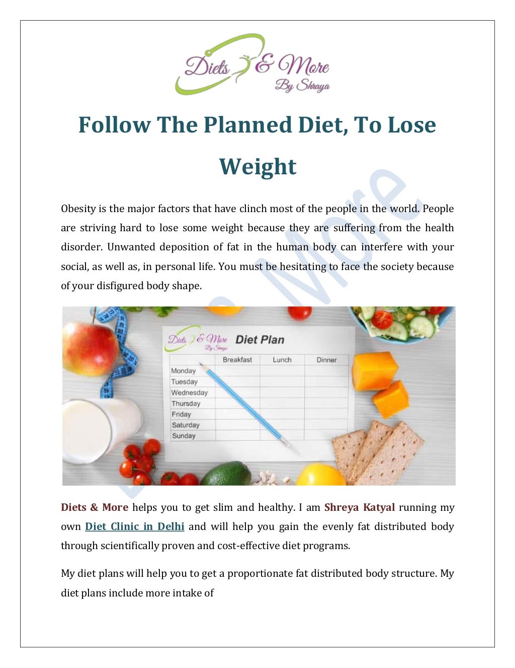 Follow The Planned Diet To Lose Weight follow-the-planned-diet-to-lose-weight