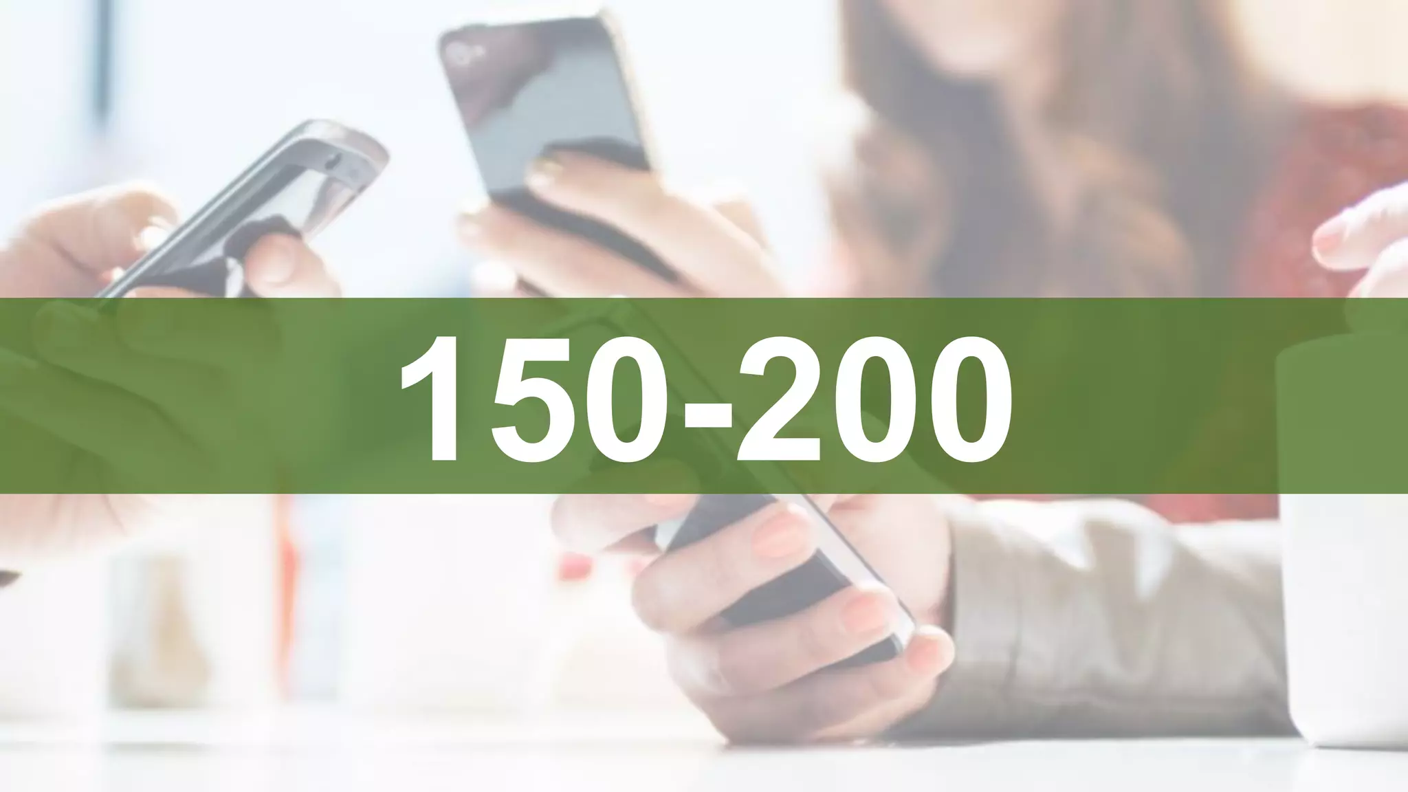 © 2015 Forrester Research, Inc. Reproduction Prohibited ‹#›
150-200
 