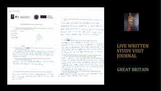 LIVE WRITTEN
STUDY VISIT
JOURNAL
GREAT BRITAIN
 