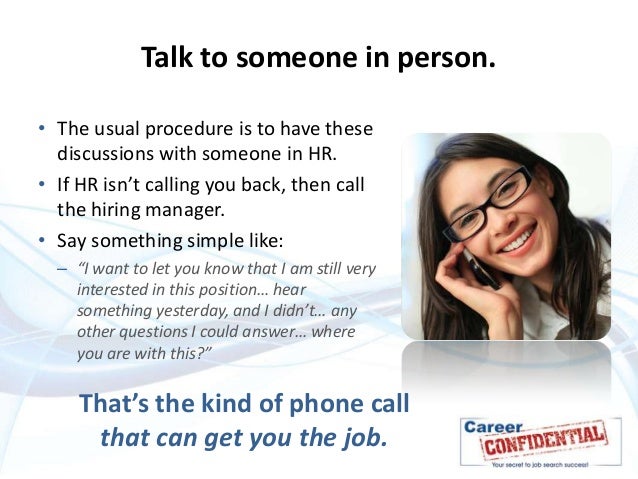 follow up call after interview what to say