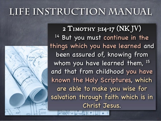 The Bible - The Life Instruction Manual
