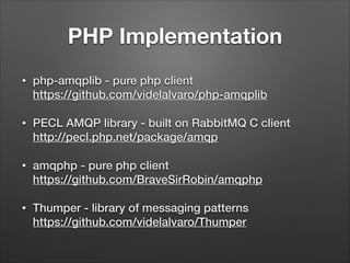 Follow the White Rabbit - Message Queues with PHP | PDF